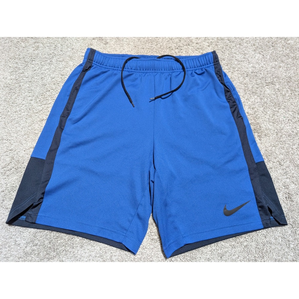 Nike Shorts Mens Medium Blue Dri-FIT Athletic Colorblock Training Basketball Gym